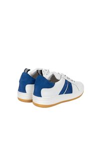 Antony Morato Sneakersy | MMFW01286-LE300001 | Mężczyzna | Biały, Granatowy. Kolor: wielokolorowy, biały, niebieski. Materiał: skóra