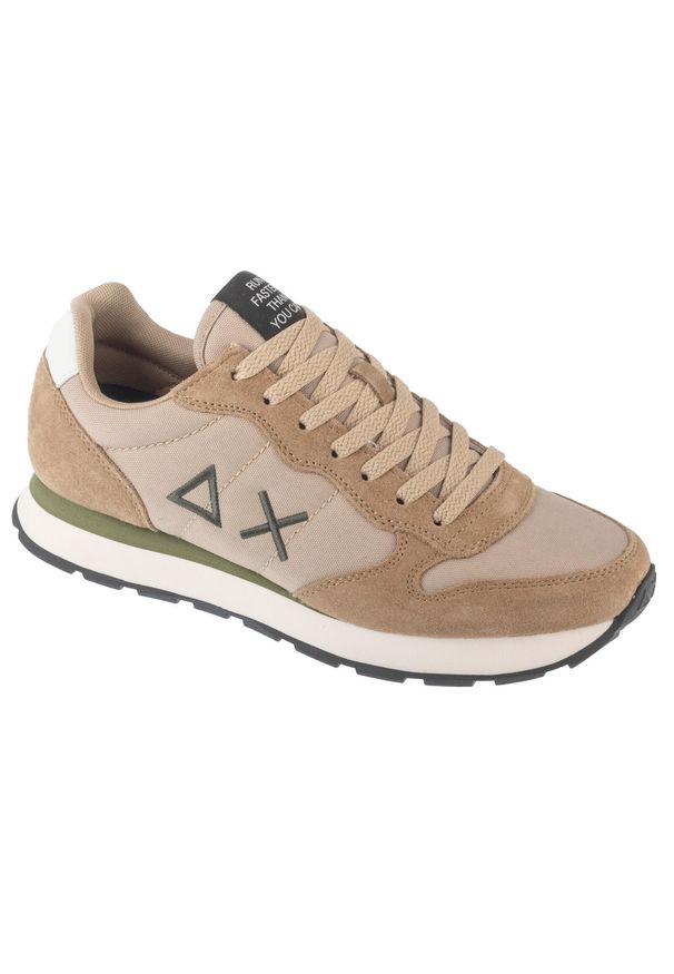 SUN68 - Buty sportowe Sneakersy męskie, Tom Solid. Kolor: beżowy. Sport: turystyka piesza