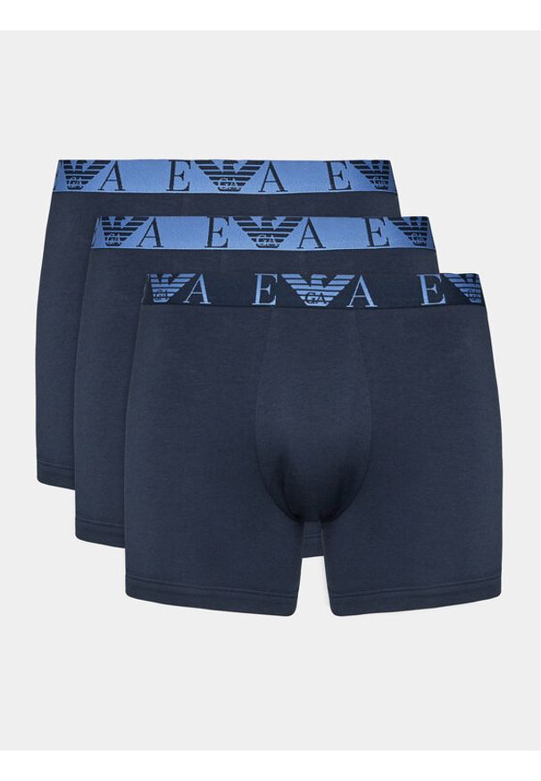 Emporio Armani Underwear Komplet 3 par bokserek 111473 3F715 40035 Granatowy. Kolor: niebieski. Materiał: bawełna