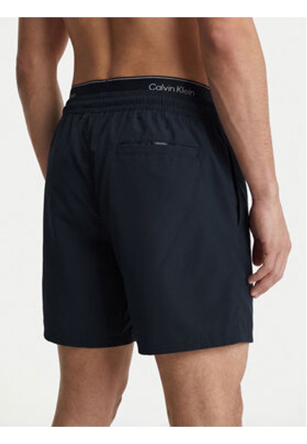 Calvin Klein Swimwear Szorty kąpielowe LV00N61023 Czarny. Kolor: czarny. Materiał: syntetyk