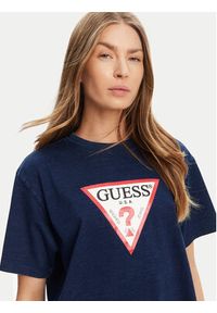 Guess Jeans T-Shirt W5GI20 KCTG1 Granatowy Regular Fit. Kolor: niebieski. Materiał: bawełna #3