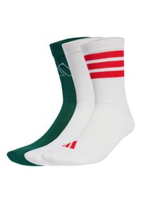 Adidas - Skarpety Logo 3 Pairs. Kolor: biały, wielokolorowy, różowy. Materiał: materiał