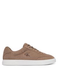 Calvin Klein Sneakersy Low Prof Cupsole Wt Su HM0HM02201 Beżowy. Kolor: beżowy. Materiał: zamsz, skóra #1