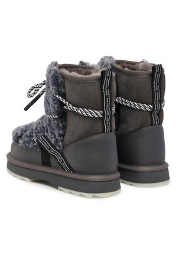 EMU Australia Śniegowce Blurred Teddy W13196 Szary. Kolor: szary. Materiał: skóra