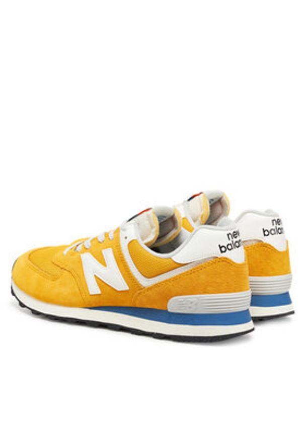 New Balance Sneakersy U574VPY Żółty. Kolor: żółty. Materiał: skóra, zamsz. Model: New Balance 574