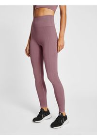 Legginsy damskie Hummel Tif. Kolor: fioletowy. Materiał: tkanina