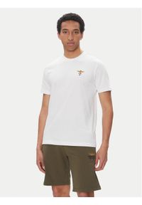 Aeronautica Militare T-Shirt 251TS1580J372 Biały Regular Fit. Kolor: biały. Materiał: bawełna