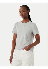 Calvin Klein Jeans T-Shirt LV047F227G Szary Classic Fit. Kolor: szary. Materiał: bawełna #1
