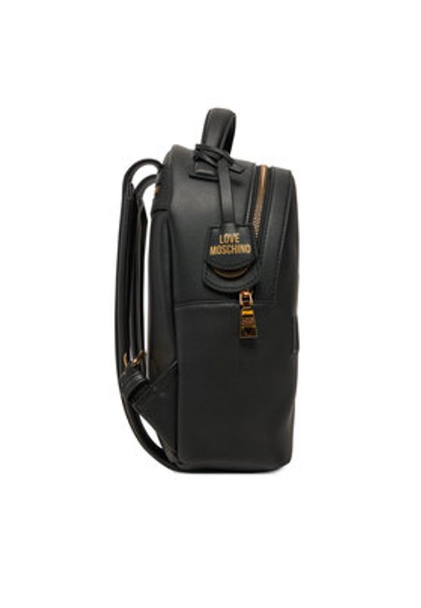 Love Moschino - LOVE MOSCHINO Plecak JC4116PP1ML1000A Czarny. Kolor: czarny. Materiał: skóra