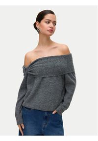 Vero Moda Sweter Lovely 10336698 Szary Regular Fit. Kolor: szary. Materiał: syntetyk #2