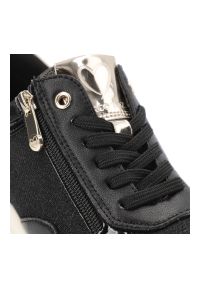 Czarne Sneakersy Marco Tozzi Eleganckie Obuwie Damskie Na Koturnie. Kolor: czarny. Obcas: na koturnie #4