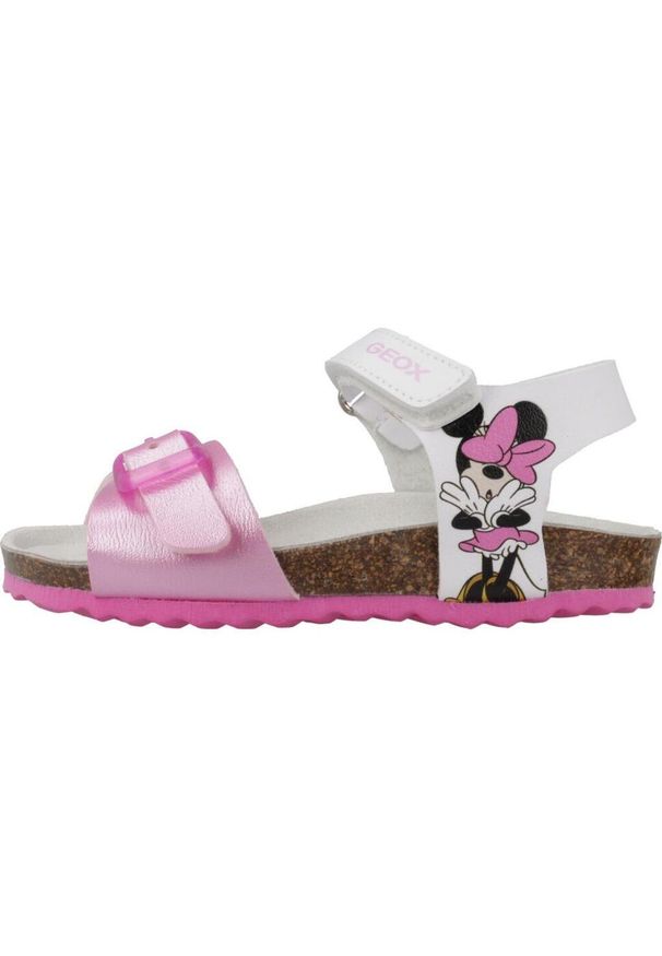 Sandały Geox Model B Sandal Chalki Girl Kolor Biały. Kolor: biały. Materiał: tkanina