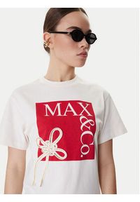 MAX&Co. T-Shirt Mcivolare 2618971016200 Écru Regular Fit. Materiał: bawełna #5