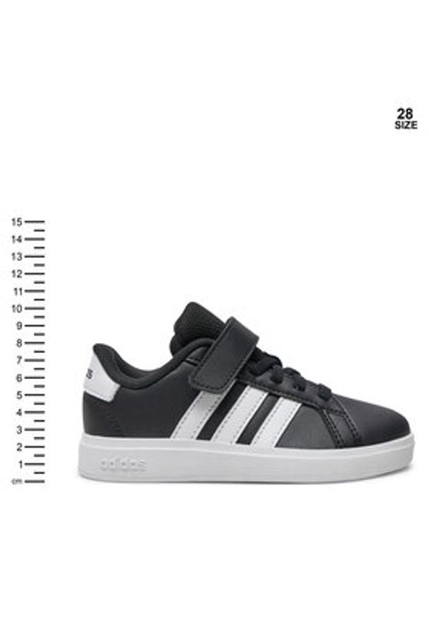 Adidas - adidas Sneakersy Grand Court 2.0 IE5995 Czarny. Kolor: czarny. Materiał: skóra