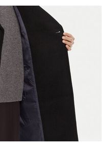 Calvin Klein Płaszcz wełniany LV044D557G Czarny Regular Fit. Kolor: czarny. Materiał: wełna