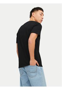 Jack & Jones T-Shirt Crop Logo 12151955 Czarny Regular Fit. Kolor: czarny. Materiał: bawełna #4