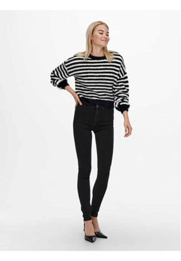 only - ONLY Sweter 15235973 Écru Regular Fit. Materiał: syntetyk