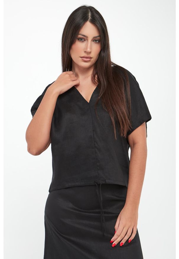 Ecoalf - Bluzka damska lniana Dora ECOALF. Materiał: len