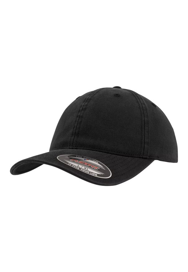 FLEXFIT - Garment Washed Dad Hat. Kolor: czarny