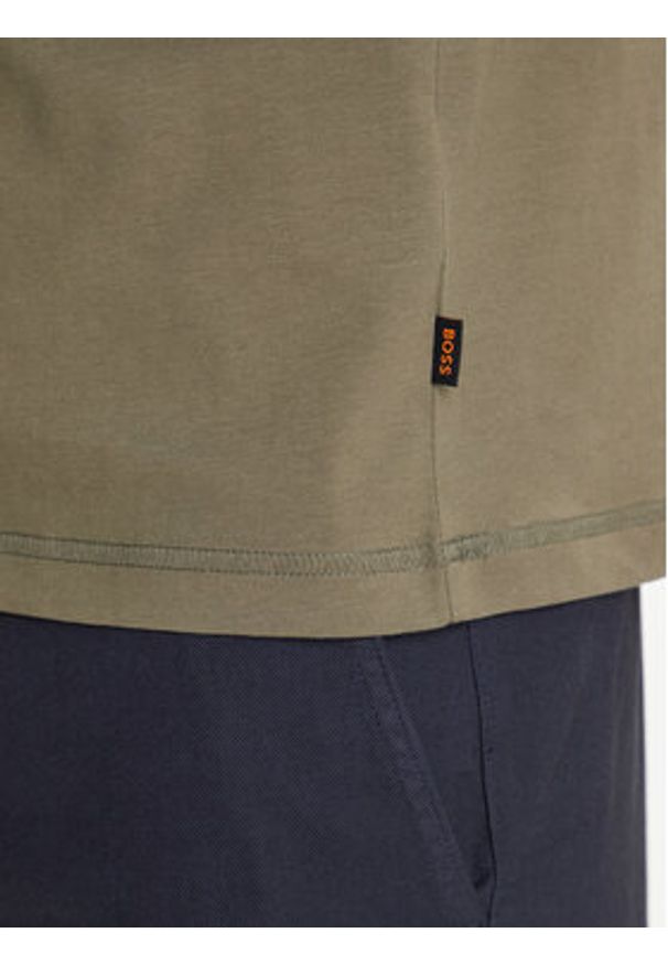 BOSS T-Shirt Te_Container 50546920 Zielony Regular Fit. Kolor: zielony. Materiał: bawełna