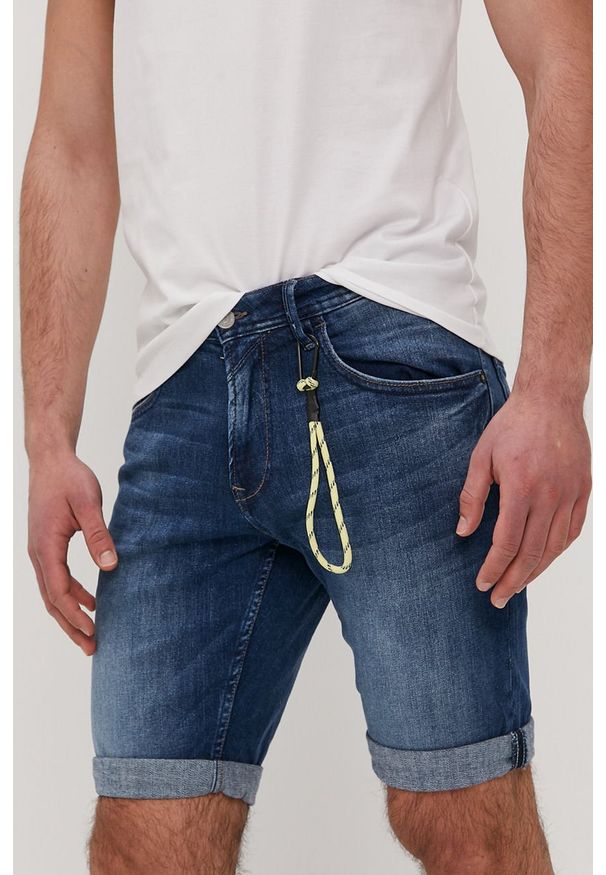 Tom Tailor - Szorty jeansowe. Okazja: na co dzień. Kolor: niebieski. Materiał: jeans. Wzór: gładki. Styl: casual
