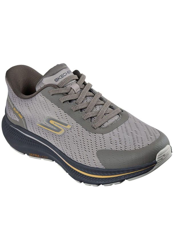 skechers - Buty sportowe męskie Skechers Go Run Consistent 2.. Kolor: szary. Materiał: materiał. Sport: bieganie