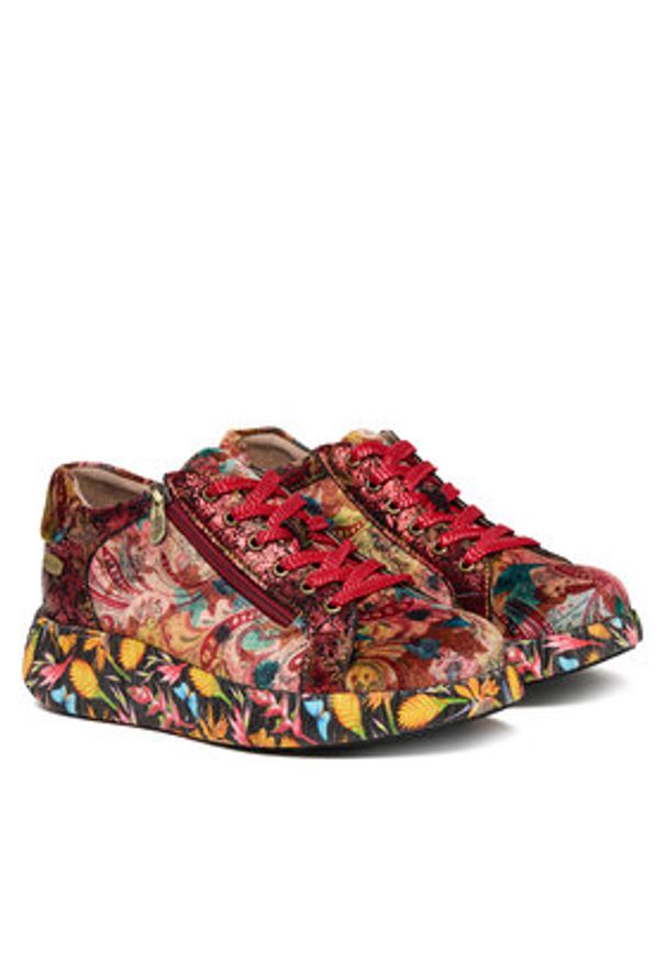 Laura Vita Sneakersy Nikito 04 Kolorowy. Materiał: materiał. Wzór: kolorowy