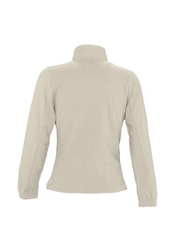 SOL'S - Damska Bluza Polarowa North Fleece Jacket. Kolor: beżowy. Materiał: polar. Sezon: zima