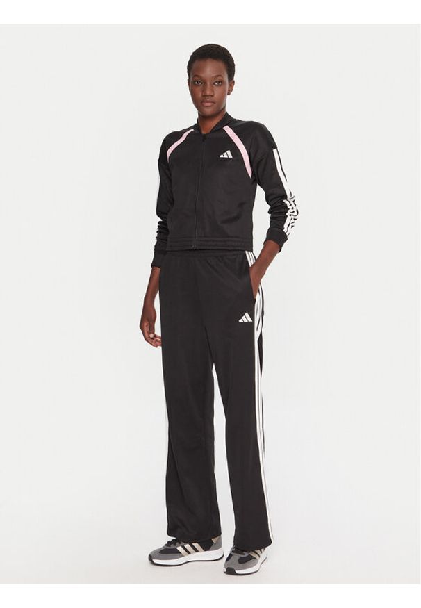 Adidas - adidas Dres Teamsport JD2674 Czarny Regular Fit. Kolor: czarny. Materiał: syntetyk, bawełna
