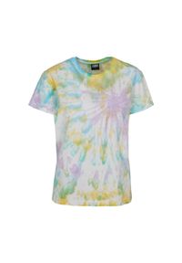 Urban Classics - Koszulka Damska Tie Dye Boyfriend T-shirt. Kolor: różowy. Sport: turystyka piesza #1