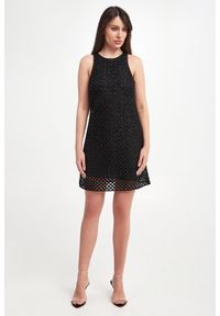 Twinset Milano - Sukienka ażurowa mini TWINSET. Wzór: ażurowy. Długość: mini #3