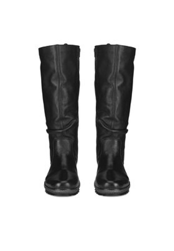 Remonte Kozaki R8475-01 Czarny. Kolor: czarny. Materiał: skóra