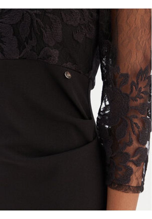 Rinascimento Sukienka wieczorowa CFC0126453003 Czarny Slim Fit. Kolor: czarny. Materiał: syntetyk. Styl: wizytowy