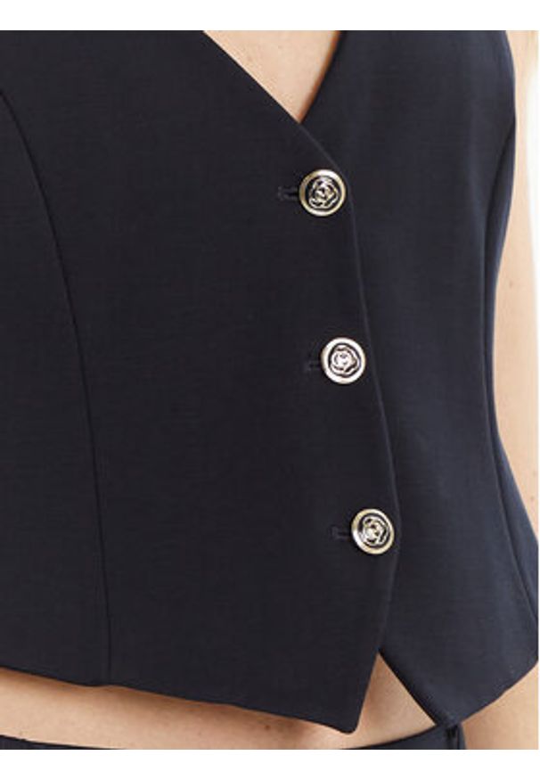 Marella Kamizelka Camper 2513911034 Granatowy Slim Fit. Kolor: niebieski. Materiał: syntetyk