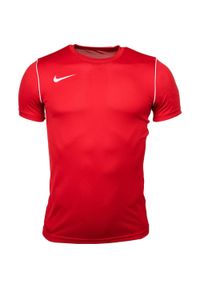 Koszulka treningowa dziecięca Nike Dri-FIT Park. Kolor: czerwony. Technologia: Dri-Fit (Nike)