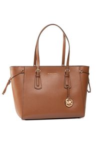 MICHAEL Michael Kors Torebka Voyager 30H7GV6T8L Brązowy. Kolor: brązowy. Materiał: skórzane #1