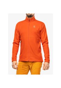 Haglöfs - Bluza polarowa męska Haglofs Buteo Mid Jacket. Kolor: pomarańczowy. Materiał: polar