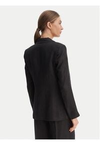 Marella Marynarka Vincita 2615041012 Czarny Regular Fit. Kolor: czarny. Materiał: len #3
