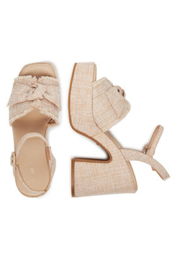 DeeZee Sandały F23858-35 Beżowy. Kolor: beżowy. Materiał: materiał