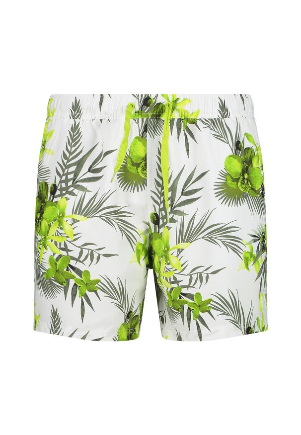 Kąpielówki w tropikalny wzór CMP. Kolor: zielony