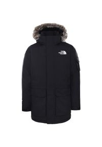 Kurtka turystyczna zimowa męska The North Face M Recycled Mcmurdo Parka. Kolor: czarny. Sezon: zima. Sport: turystyka piesza
