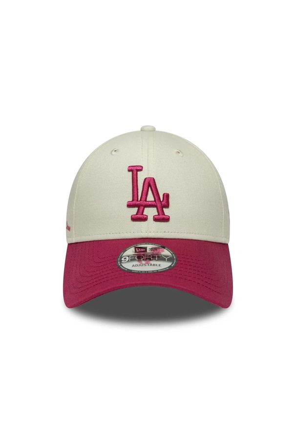 New Era - Czapka baseballowa 9forty Dodgers. Kolor: beżowy. Materiał: tkanina. Styl: sportowy