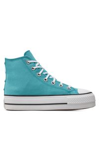 Trampki Converse. Kolor: turkusowy. Obcas: na platformie