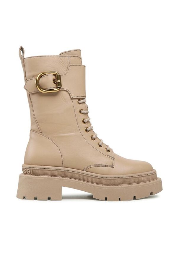 Gino Rossi Trapery 222FW105 Beżowy. Kolor: beżowy. Materiał: skóra