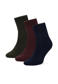 Gino Rossi Zestaw 3 par wysokich skarpet męskich 3MB-002-AW24 (3-pack) Kolorowy. Materiał: bawełna. Wzór: kolorowy