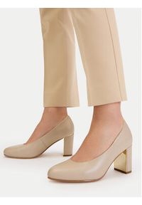 Lasocki Czółenka CEO-WS1055-02 Beżowy. Kolor: beżowy. Materiał: skóra #3