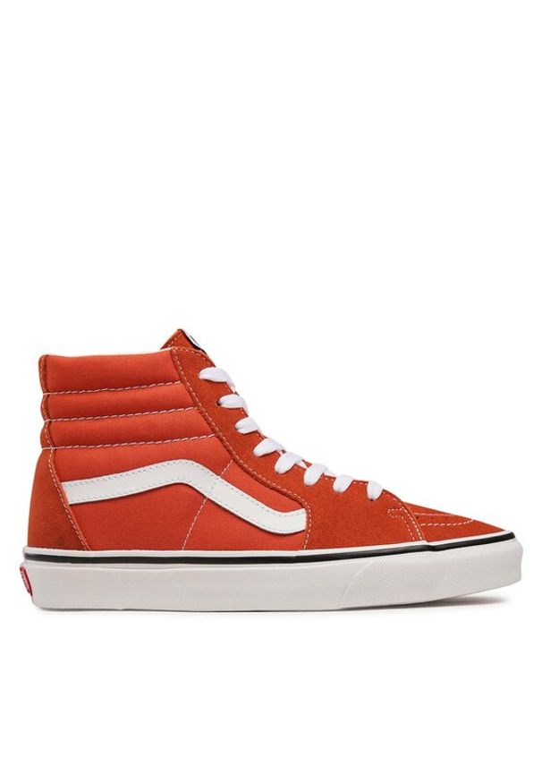 Vans Sneakersy Sk8-Hi VN0005U9GWP1 Pomarańczowy. Kolor: pomarańczowy. Materiał: zamsz, skóra. Model: Vans SK8