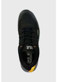 Jack Wolfskin buty Woodland 2 Texapore Low męskie kolor czarny. Zapięcie: sznurówki. Kolor: czarny. Materiał: guma. Szerokość cholewki: normalna #4