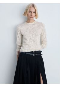 mango - Mango Sweter Pequita 87053271 Écru Regular Fit. Materiał: syntetyk