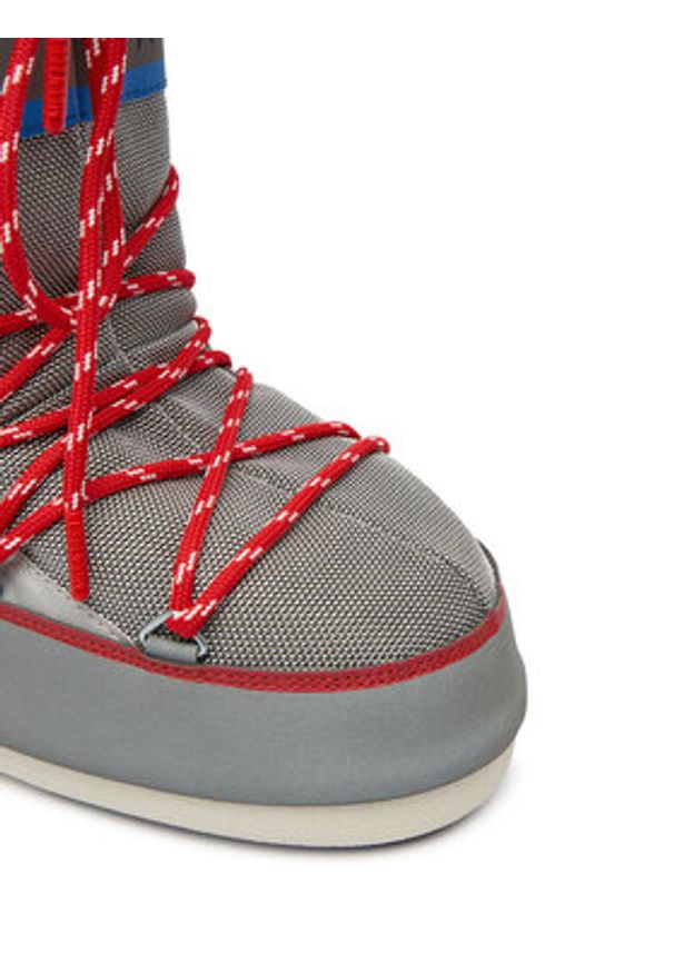 Moon Boot Śniegowce Mb Icon Space Racing 80D1403030 Szary. Kolor: szary. Materiał: materiał